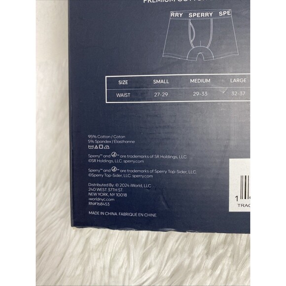 Sperry Men's Boxer Briefs Size S 4 Pack Premium Cotton Blue Gray - Picture 4 of 9